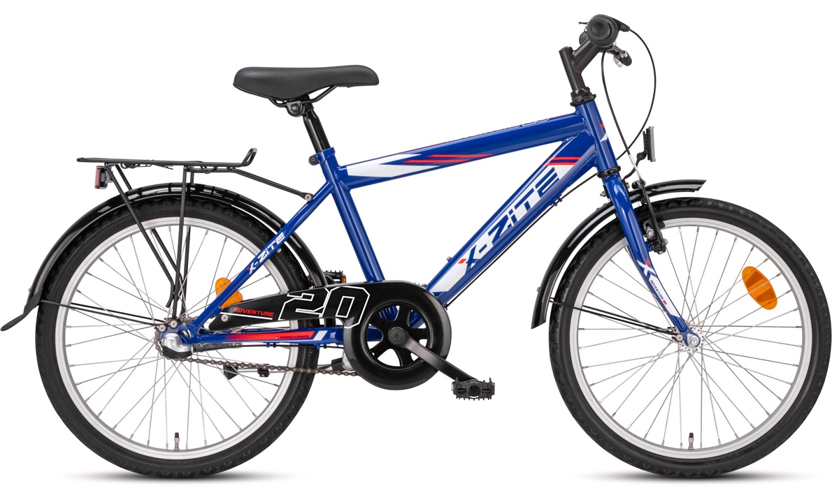 Drengecykel 20" 3-gear Adventure 20 blå Juniorcykler, cykler til mellem 6-14 år - thansen.dk