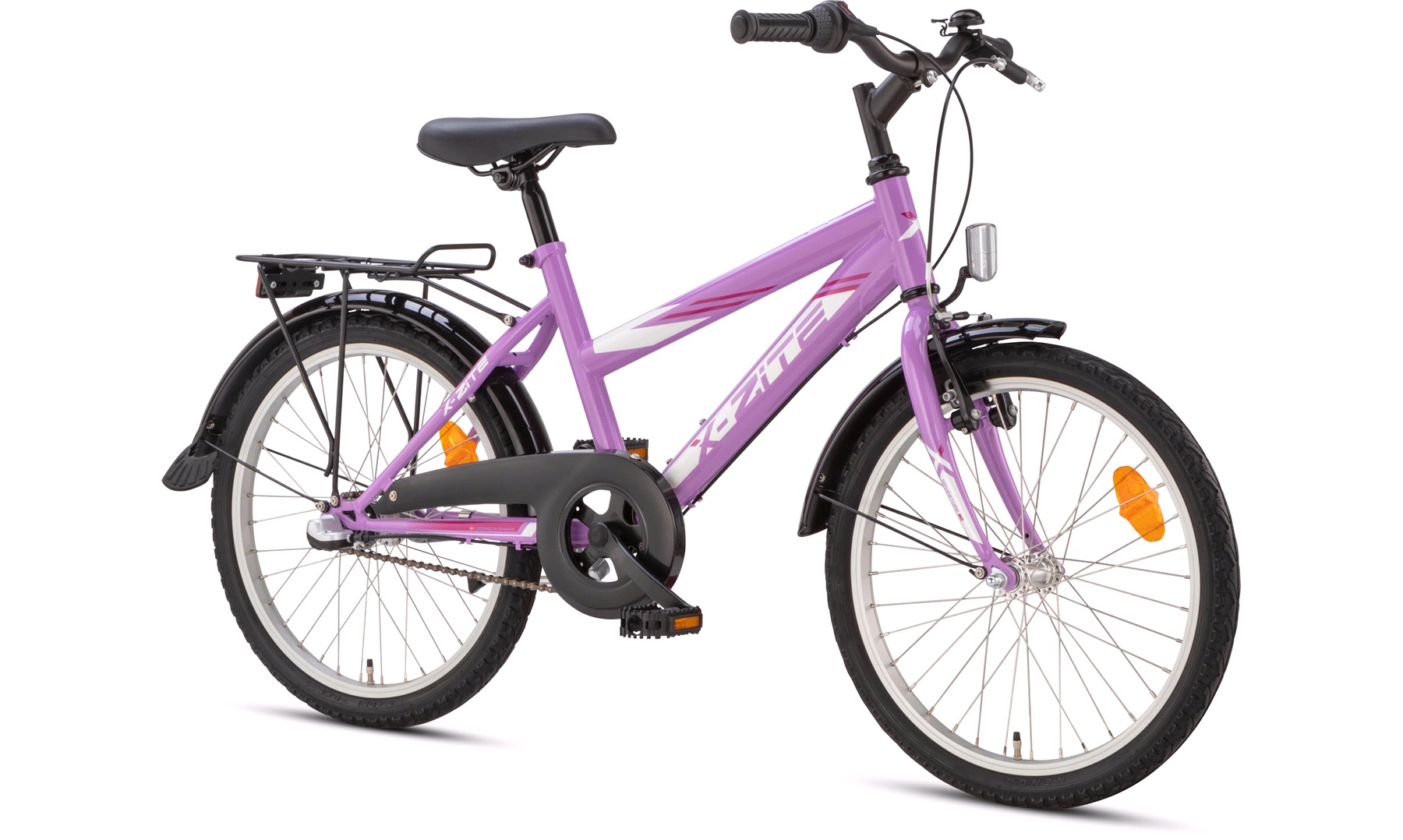 Pigecykel 3-gear Adventure 20 lilla - Juniorcykler 20-26 tommer hjul, cykler til børn mellem 6-14 år - thansen.dk