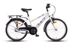 Flickcykel 20" Vit/Lila