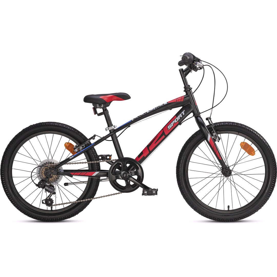 Dino Dino Juniorcykel 20" Svart/Röd