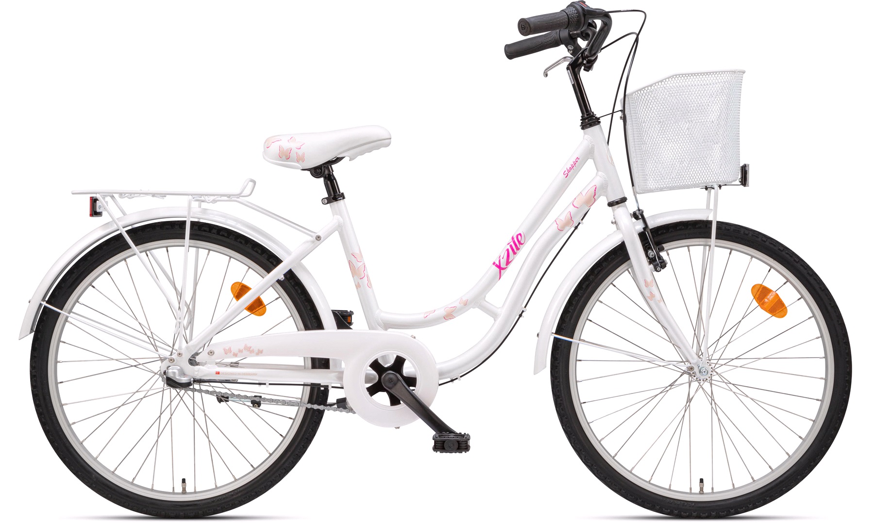 Badeværelse at retfærdiggøre At give tilladelse Pige shopper 24" 3-gear butterfly hvid - Juniorcykler 20-26 tommer hjul,  cykler til børn mellem 6-14 år - thansen.dk