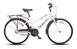 Flickcykel 24" Vit/Lila