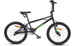 BMX 20" Freestyle svart/grön