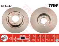  Bremseskive 290 x 12 mm