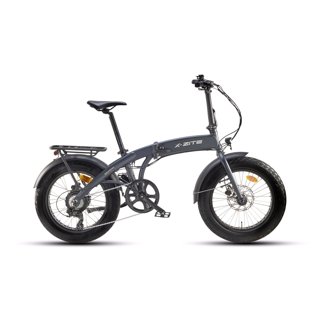 El-Foldecykel Fatbike 36V 8,7Ah koksgrå