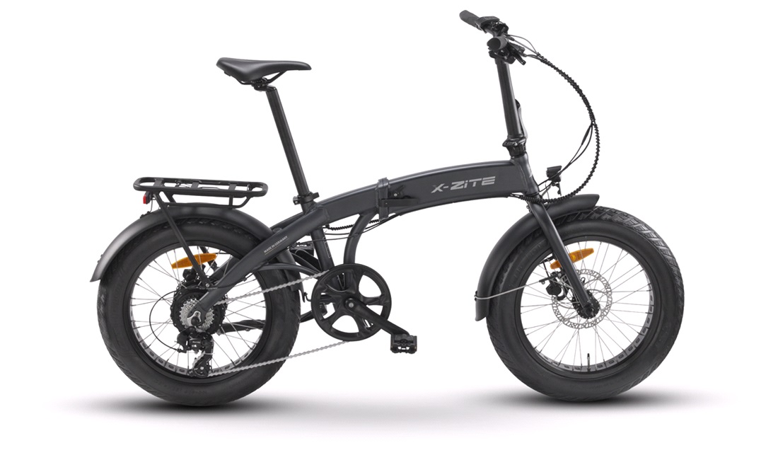  El-Foldecykel Fatbike 36V 8,7Ah Blå