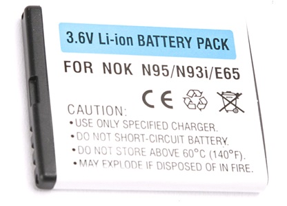 Batteri 750 mAh Li-Ion för Nikia BL-5F