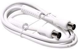 Antennekabel 100% skjermet 1,5M m/ stikk