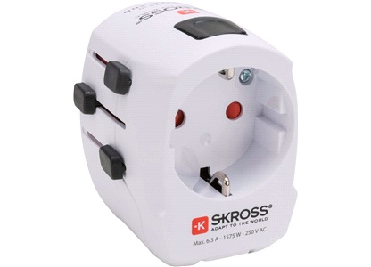 Reiseadapter SKROSS World Pro Light USB