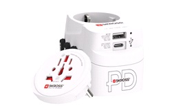 Rejseadapter SKROSS PRO Light USB AC30PD