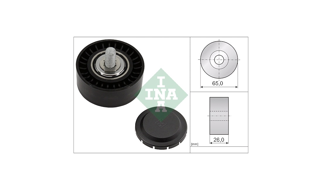  Medløberhjul, multi v-rem