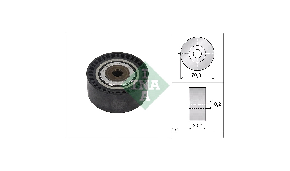  Medløberhjul, multi v-rem