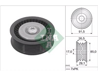  Medløberhjul, multi v-rem
