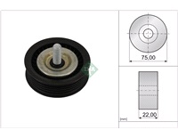  Medløberhjul, multi v-rem