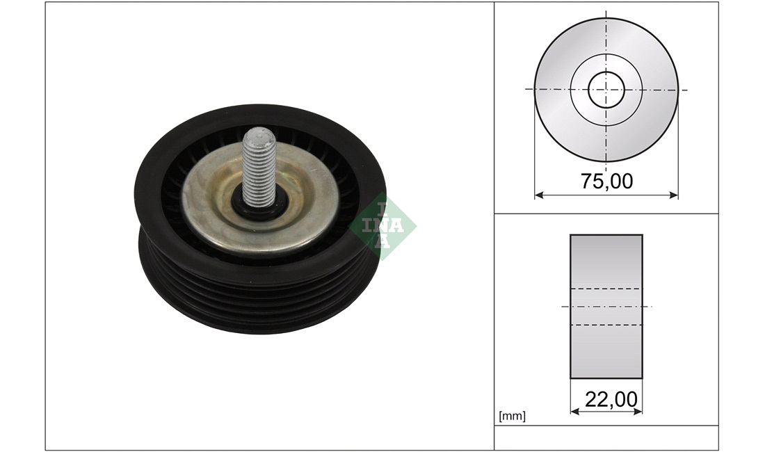  Medløberhjul, multi v-rem