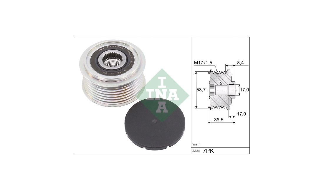  Friløbskobling, generator