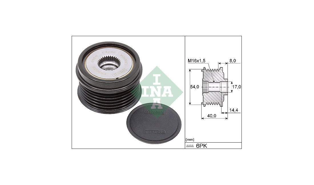  Frihjulskoppling, generator