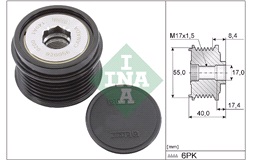 Friløbskobling, generator
