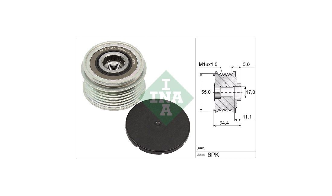  Friløbskobling, generator