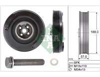  Remskivesats, vevaxel