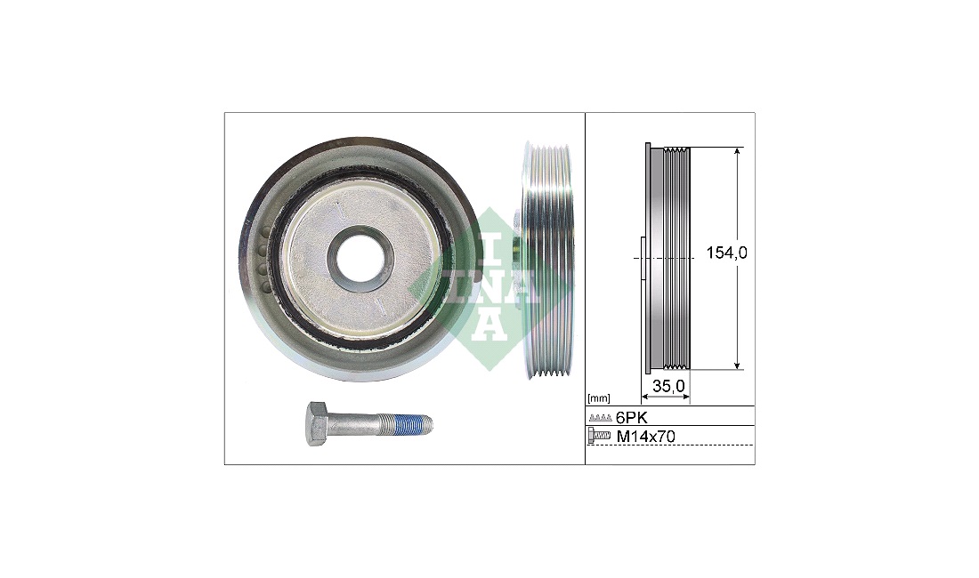  Remskivesats, vevaxel