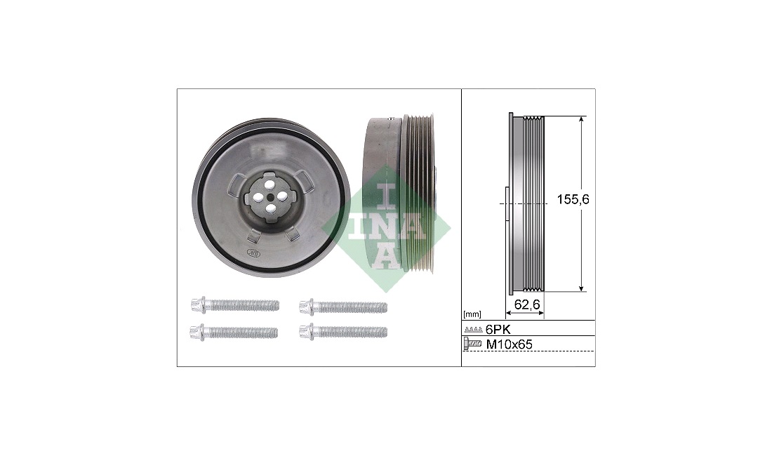  Remskivesats, vevaxel