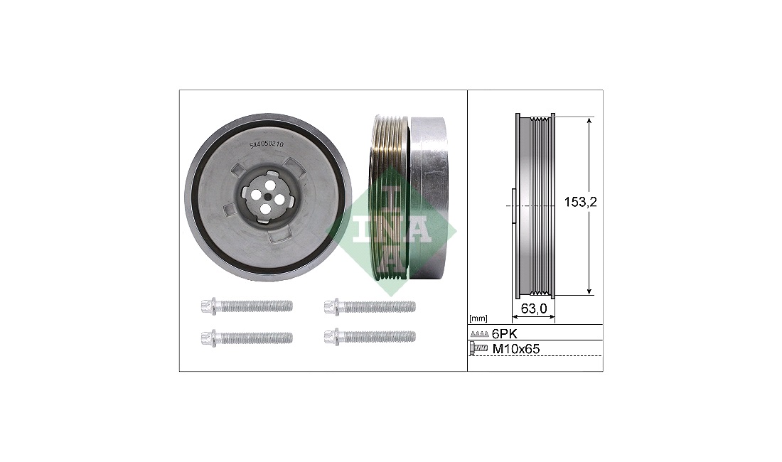  Remskivesett, veivaksel