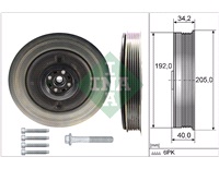  Remskivesats, vevaxel