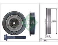 Remskivesats, vevaxel