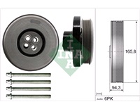  Remskivesats, vevaxel