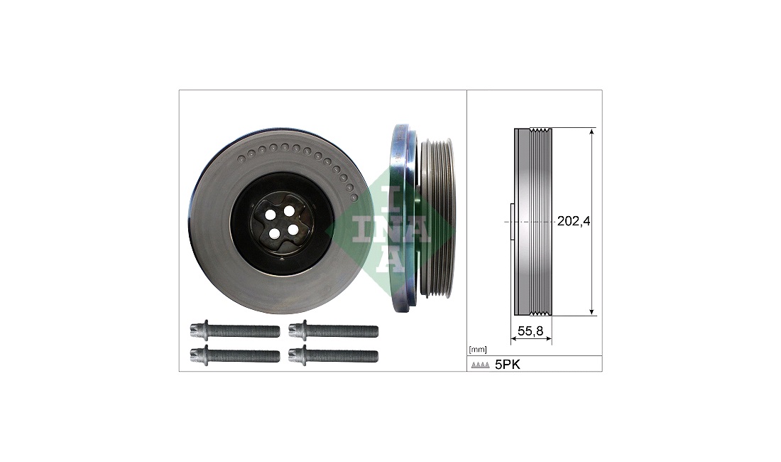  Remskivesats, vevaxel