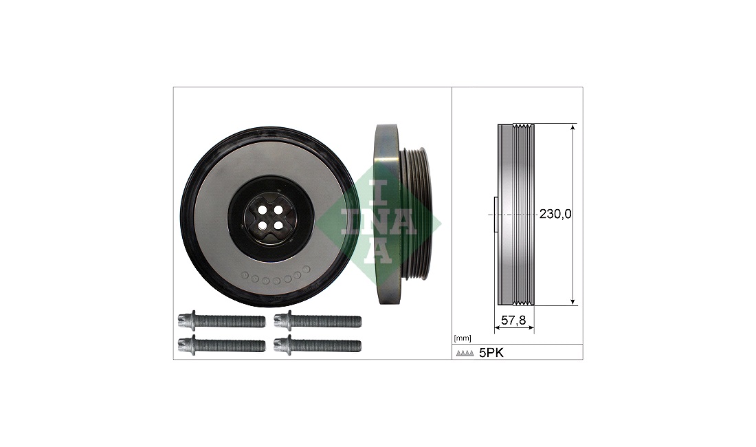  Remskivesats, vevaxel