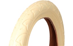 Cykeldæk 12" 1/2x2 1/4, creme farvet