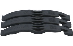 Dekkjern 3 stk, plastikk Svart buet
