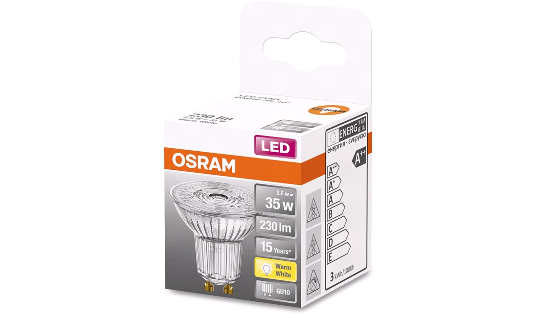  OSRAM LED STAR PAR16 GU10 3,9W
