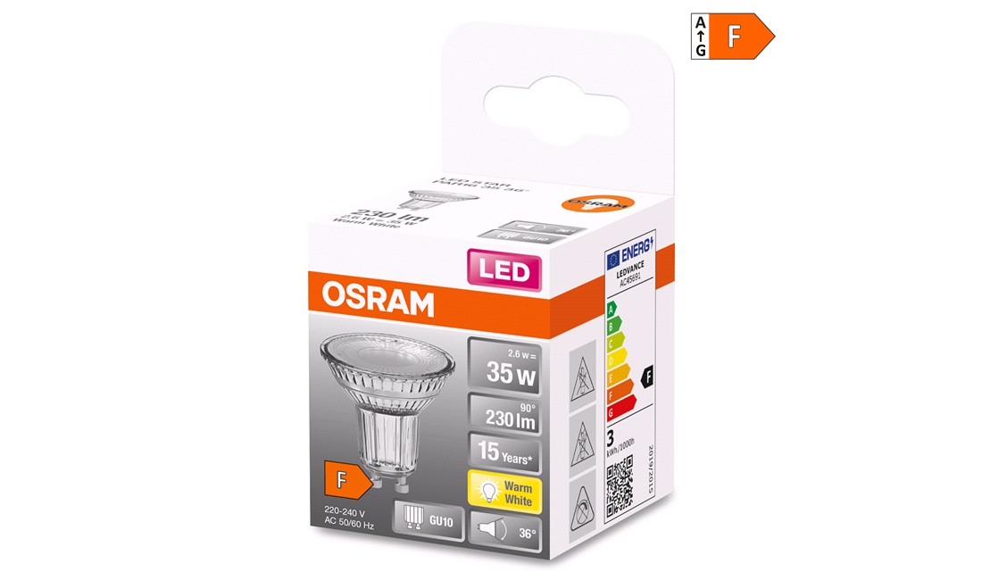  OSRAM LED PAR16 2,6W/827 GU10
