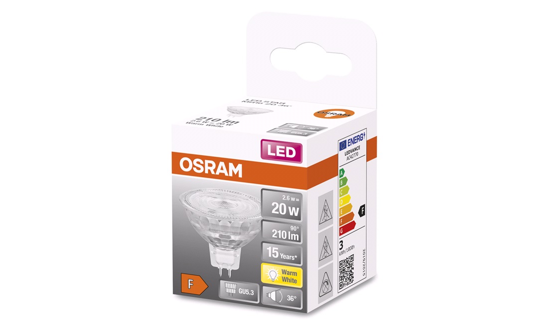  OSRAM LED MR16 2,6W/827 GU5.3