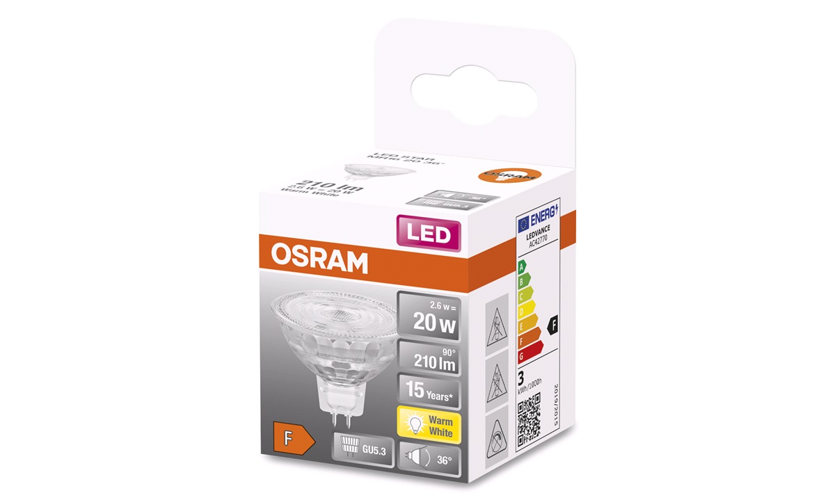  OSRAM LED MR16 2,6W/827 GU5.3