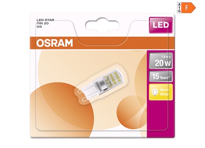 OSRAM LED PIN 20W/827 G9 - 230V