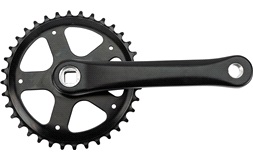 Garniture 36T 165mm Svart til 26" 