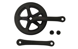 Garniture 40T 170mm Alu Matt Svart