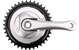 Garniture 36T 127mm Prowheel sølv 20"