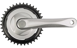 Garniture 38T 170mm Prowheel sølv 26"