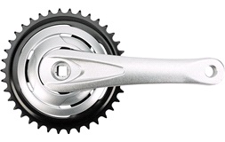 Garniture 38T 170mm mattsort, Agnete