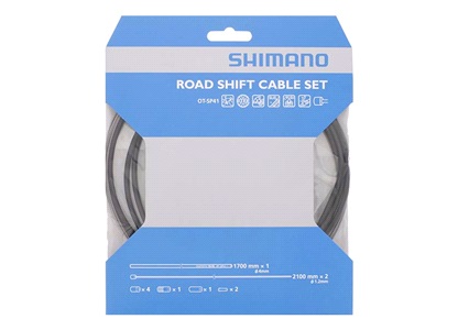 Shimano gearkabelsæt road sort optislick