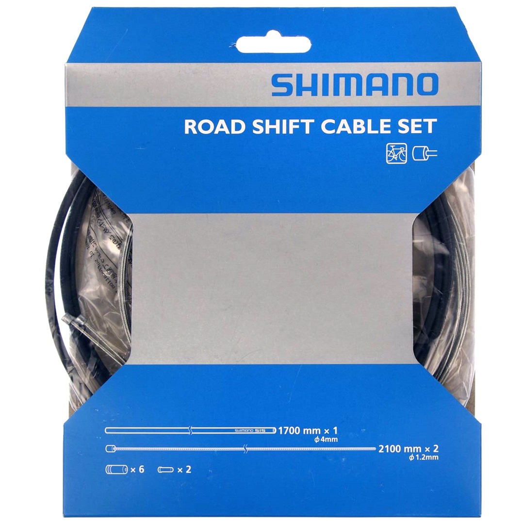 Shimano Shimano växelkabelset road svart PFTE
