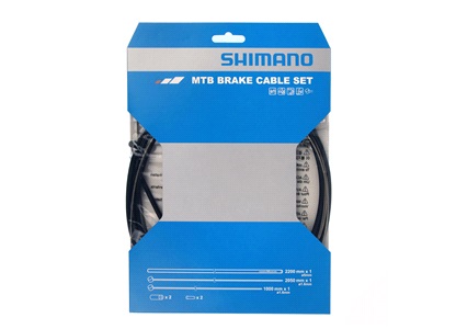 Shimano bremsekabelsæt MTB rustfri sort