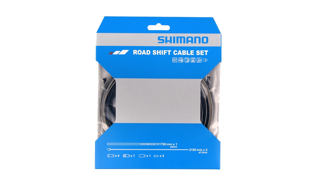  Shimano gearkabel sæt sort til Racer/sportscykler