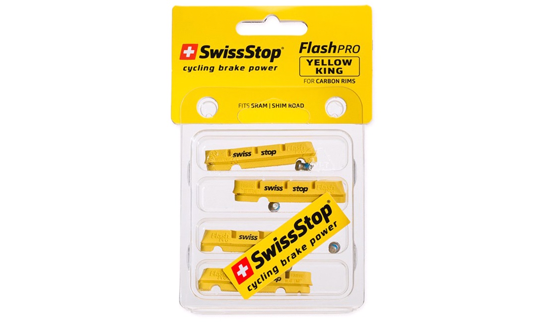  SwissStop FlashPro Yellow King Carbon bromsklossar