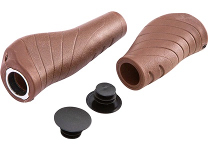 Håndtakssett brun ergonomisk 3-5-7-gir
